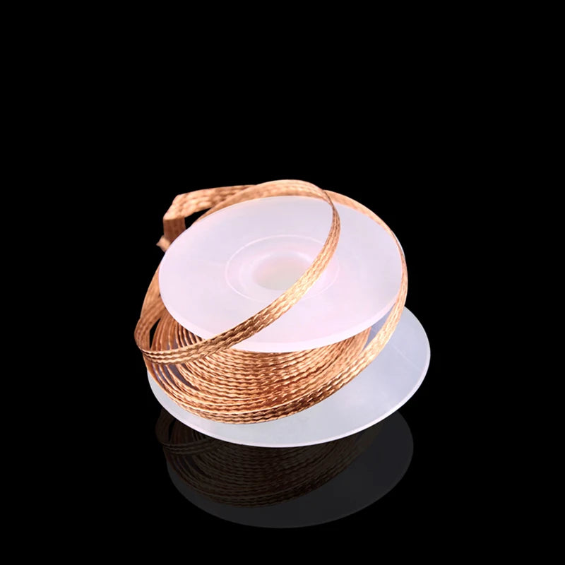 1.5mm 2mm 2.5mm 3mm 3.5mm Width 1.5M Length Desoldering Braid Welding Solder Remover Wick Wire Lead Cord Flux BGA Repair Tool