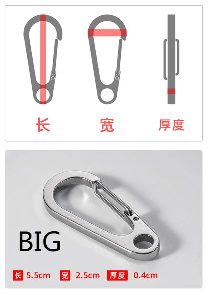 3PCS 304 Stainless Steel Spring Buckle Tool Key Chain Ring Holder Men Women Car Keychain Metal Keyring Key Accessorities Q24