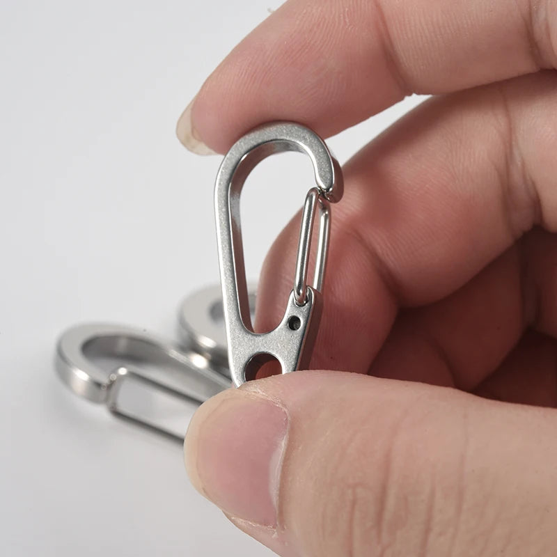 3PCS 304 Stainless Steel Spring Buckle Tool Key Chain Ring Holder Men Women Car Keychain Metal Keyring Key Accessorities Q24