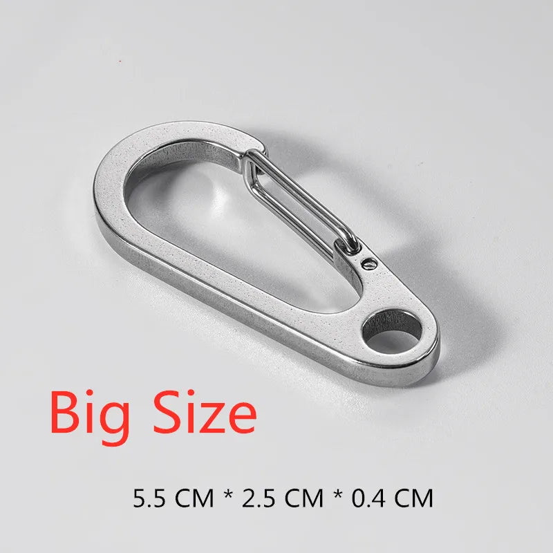 3PCS 304 Stainless Steel Spring Buckle Tool Key Chain Ring Holder Men Women Car Keychain Metal Keyring Key Accessorities Q24