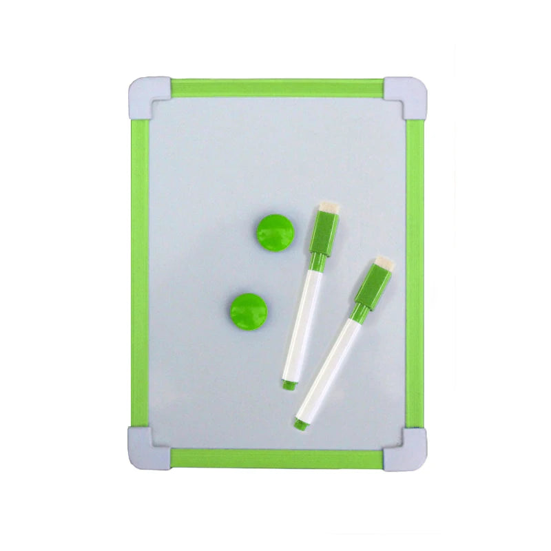 1 pc Kids Whiteboard Dry Wipe Board 5 Colors Frame Mini Drawing Magnetic White board Small Hanging Erase Boards With Pen