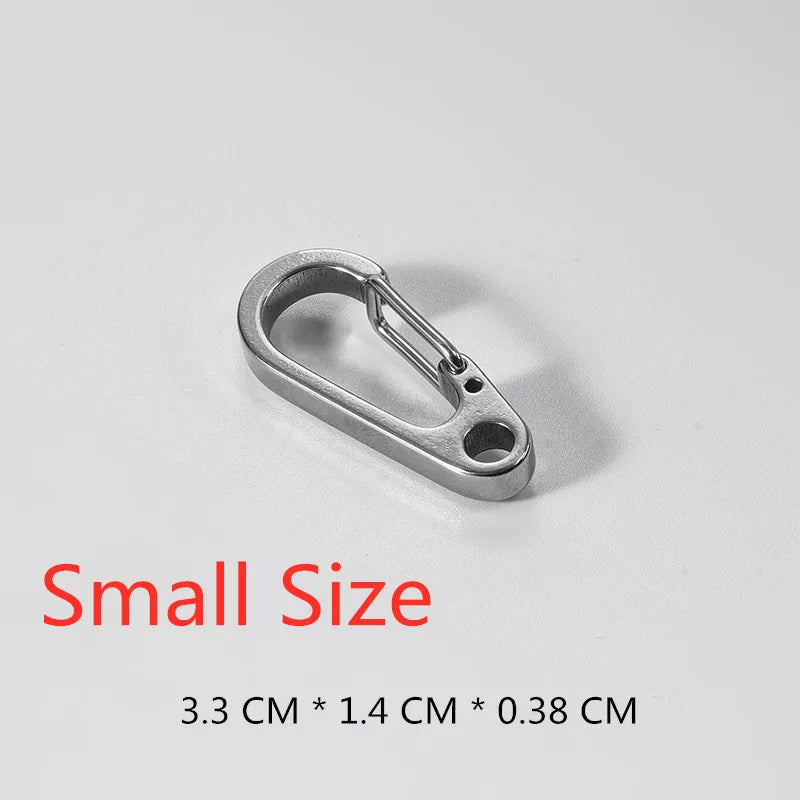 3PCS 304 Stainless Steel Spring Buckle Tool Key Chain Ring Holder Men Women Car Keychain Metal Keyring Key Accessorities Q24