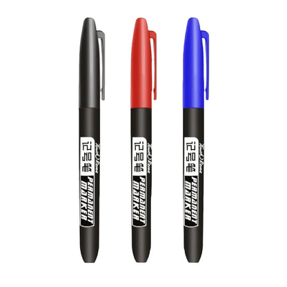 1-20Pcs Permanent Marker Pen Drawing Markers Oil-Based Waterproof Black Blue Red Ink Sketch Pens Stationery Art School Supplies