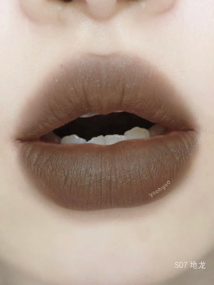 Girlcult Herbal Compendium Glitter Lipstick Green Shimmer Lipgloss Matte Velvet Lip Clay Moisturizing Longlasting Nostickup