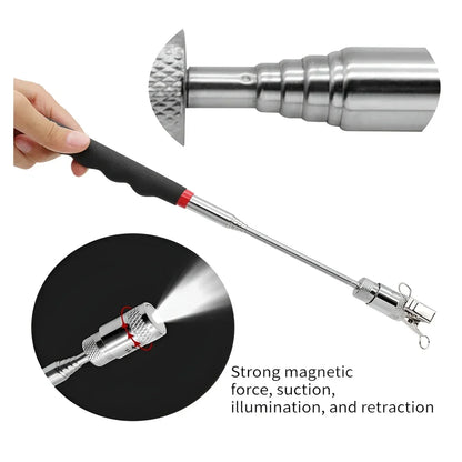 1pc Telescopic Pickup Magnetic Iron Rod Household Automotive Repair and Inspection Tool Strong Magnetic Metal Screw Suction Rod