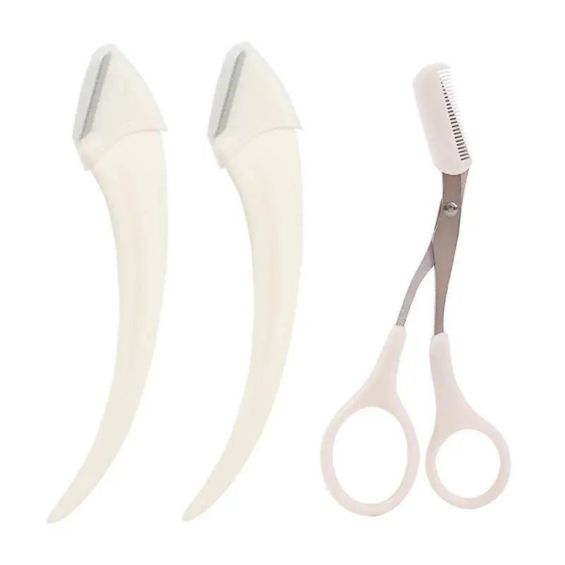 Eyebrow Trimming Knife Face Razor For Women Eyebrow Scissors