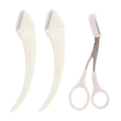 Eyebrow Trimming Knife Face Razor For Women Eyebrow Scissors