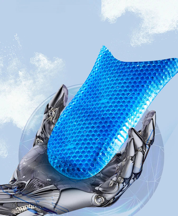 1Pair Sport Silicone Insoles for Shoes High Elastic Shock-absorbing Insole for Feet Arch Support Orthopedic Men Women Shoe Sole