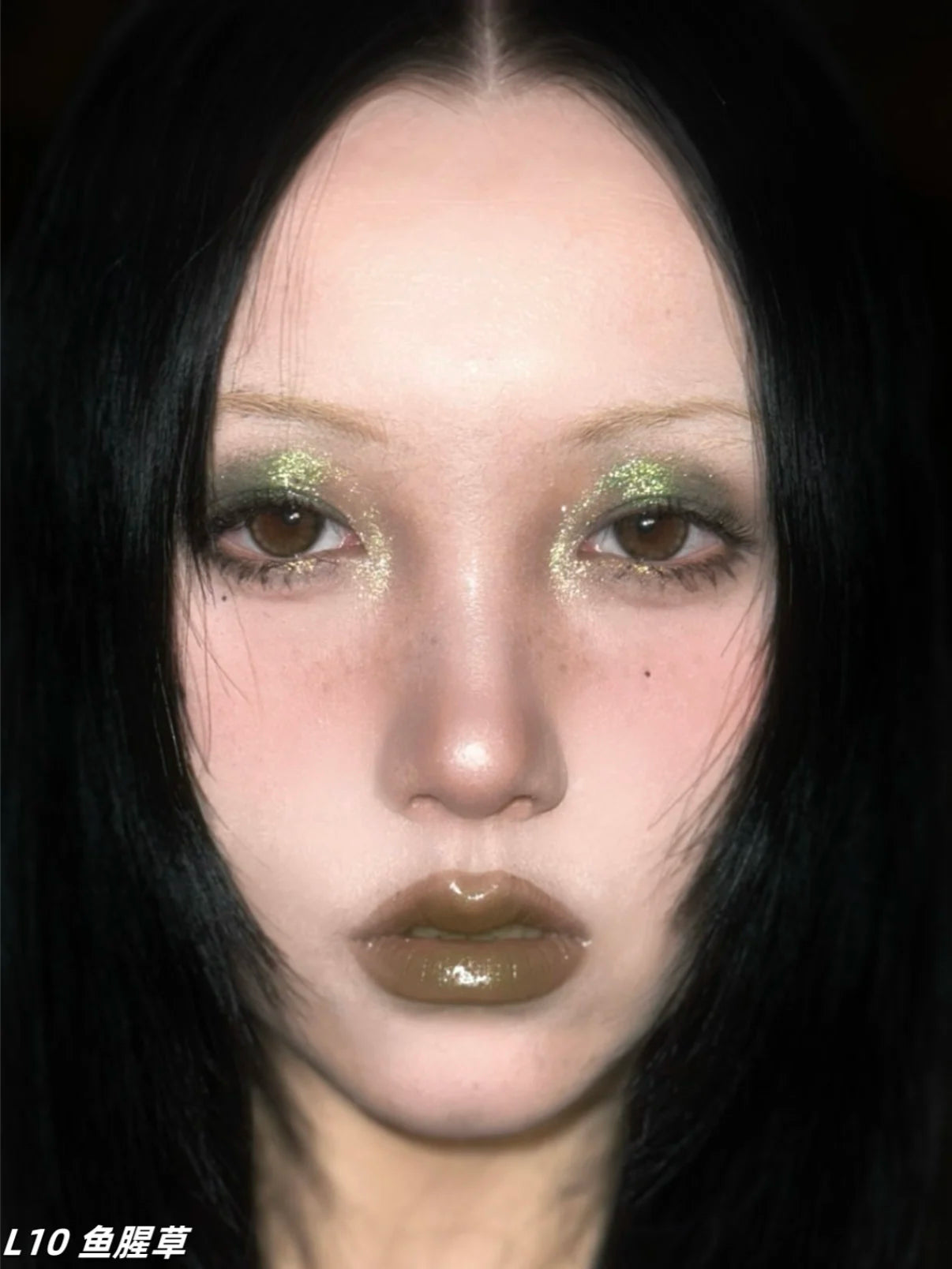 Girlcult Herbal Compendium Glitter Lipstick Green Shimmer Lipgloss Matte Velvet Lip Clay Moisturizing Longlasting Nostickup