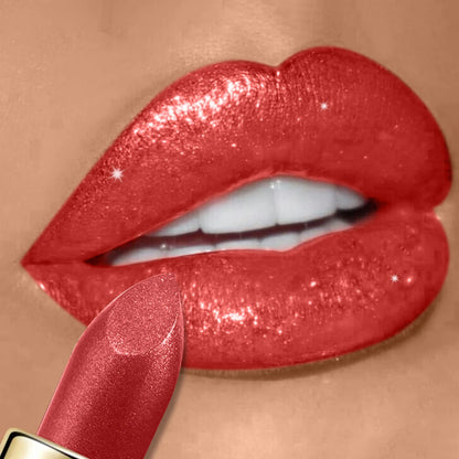 Diamond Shimmer Lipstick Lip Gloss High Pigmented Long Lasting 10 Colors Glitter Lipgloss Lips Makeup Cosmetics Sexy Make Up
