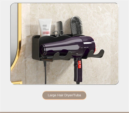 Hair Dryer Holder Wall Dryer Bracket Straightener Stand Hairdryer Organizer Hair Brush Storage Box Bathroom Accessories