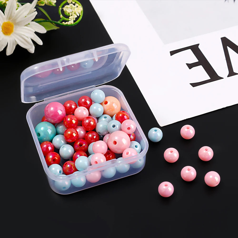 Clear Storage Container Transparent Plastic Storage Boxes with Hinged Lid Square Packaging Display Box Jewelry DIY Crafts