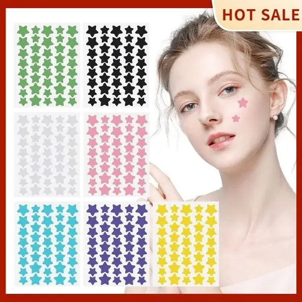 40pcs Pimple Patches Colorful Star-Shaped