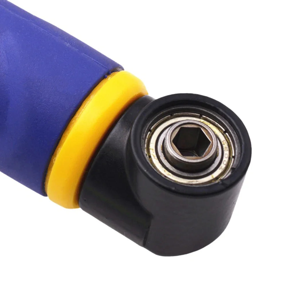 1/4 Inch 90°/105° Degree Right Angle Attachment Labor-saving Corner Electric Drill Chuck Rotatable Screwdriver Socket Adapter
