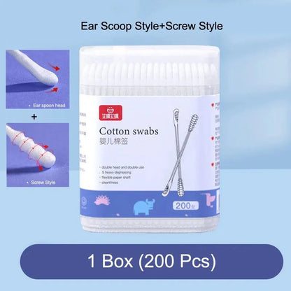 400/200 Pcs Double Head Cotton Swab Women Makeup Lipstik Buds Tip Sticks Nose Ear Cleaning Health Care Tools Bastoncillos Oidos