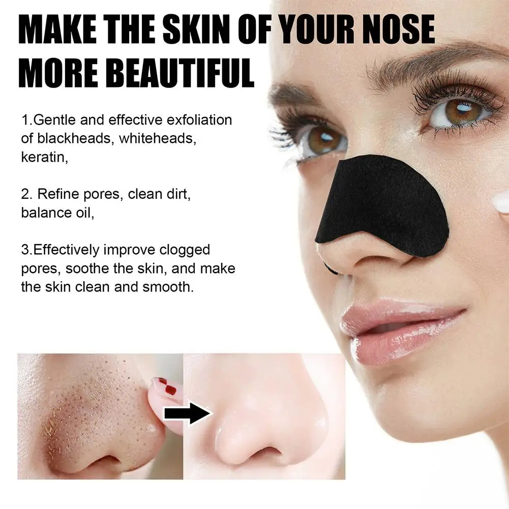 10pcs/Box Blackhead Remover Nose Strips Nasal Patch Deep Cleaning Shrink Pores Acne Treatment Nose Blackhead Mask Strip Skincare