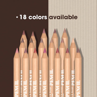 6pcs Face Secret Lip Liner Pencil Set,Ultra-Fine,Smooth Long Lasting Waterproof Matte Velvet,Brown Mixed Color