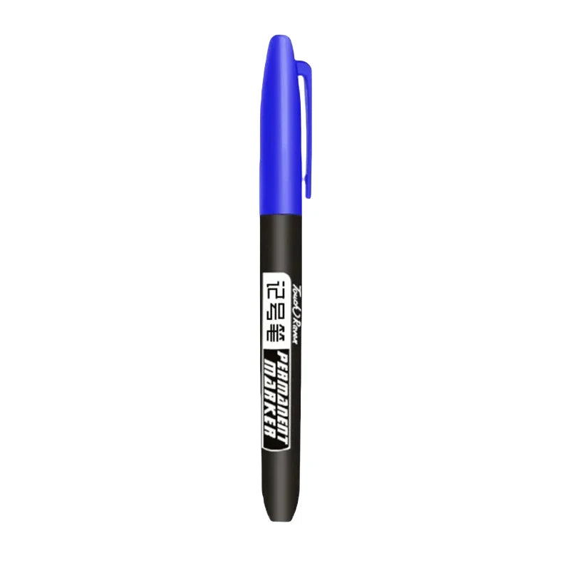 1-20Pcs Permanent Marker Pen Drawing Markers Oil-Based Waterproof Black Blue Red Ink Sketch Pens Stationery Art School Supplies
