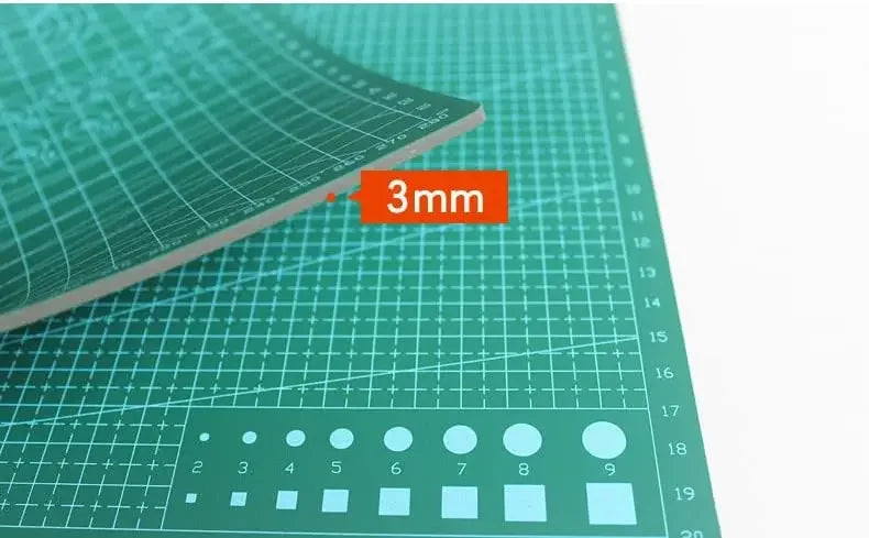 A3 A4 A5 PVC Cutting Mat Workbench Patchwork Sewing Manual DIY Knife Engraving Leather Cutting Board Single Side Underlay