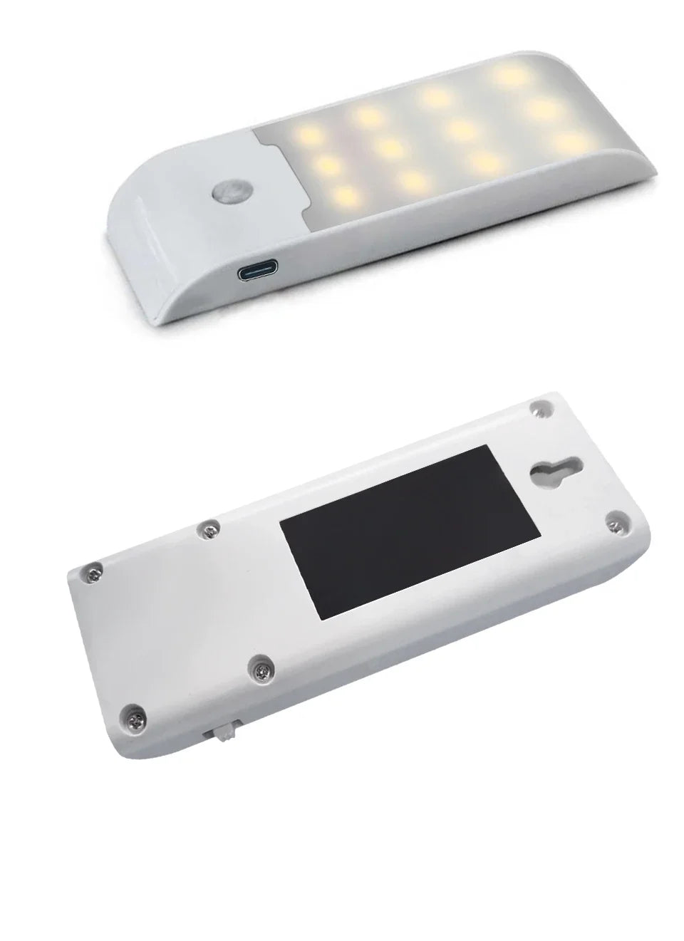 Motion Sensor LED Night Light Rechargeable Lamp Human Body Induction Cabinet Lamp Kitchen Wardrobe Stairs Emergency Lighting