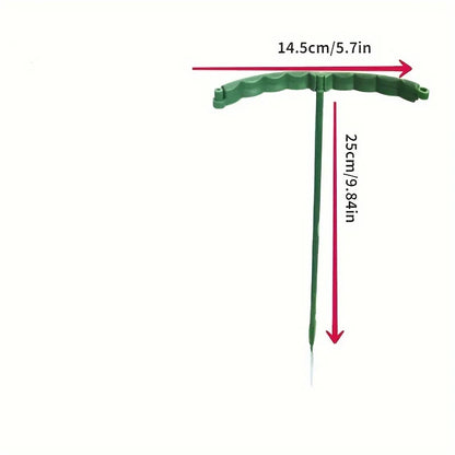 4pcs Plastic Plant Support Pile Frame Greenhouse Arrangement Semicircle Fixed Rod Indoor Flower Plant Vine Climbing Bracket