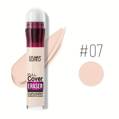 New Sponge Head Liquid Foundation Concealer Face Makeup Waterproof Oil-Control Concealer Base Cream Cover Dark Circles Skin Care