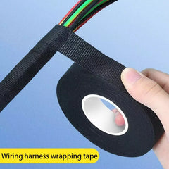15 Meter Heat-resistant Flame Retardant Tape Coroplast Adhesive Cloth Tape For Car Cable Harness Wiring Loom Protection