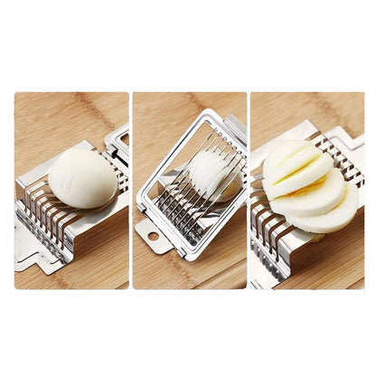 Egg Slicer Cutter Hard Boiled Eggs Multipurpose Egg Cutter Mini Manual Egg Slicer Egg Ham Mushroom Strawberry Soft Fruit