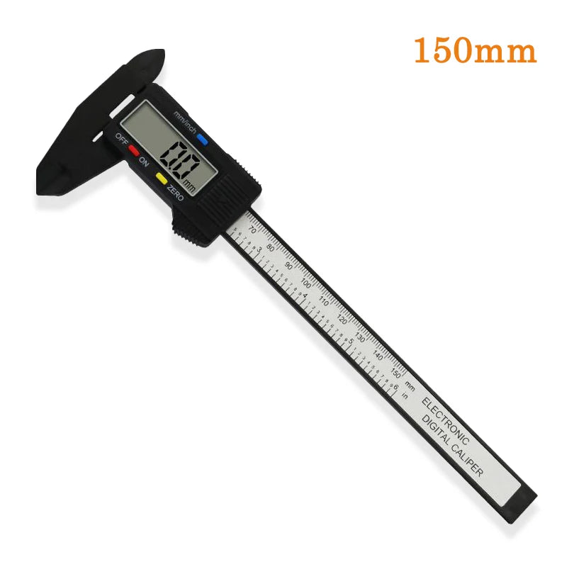 150mm 100mm Electronic Digital Caliper Carbon Fiber Dial Vernier Caliper Gauge Micrometer Measuring Tool Digital Ruler