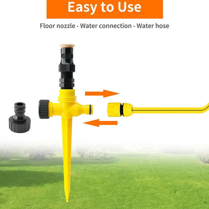 360° Garden Sprinkler Rotation Irrigation Watering System Automatic Agriculture Lawn Farm Greenhouse Spray Nozzle Tool