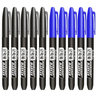 1-20Pcs Permanent Marker Pen Drawing Markers Oil-Based Waterproof Black Blue Red Ink Sketch Pens Stationery Art School Supplies