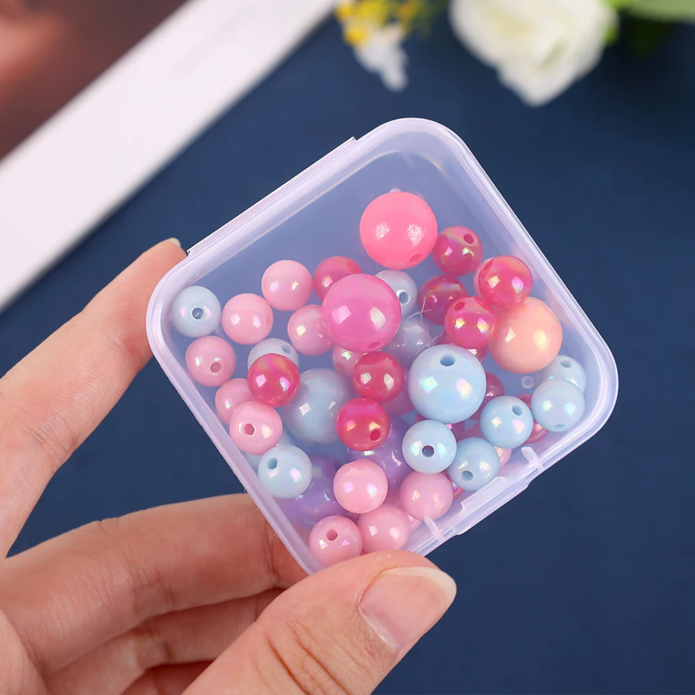 Clear Storage Container Transparent Plastic Storage Boxes with Hinged Lid Square Packaging Display Box Jewelry DIY Crafts
