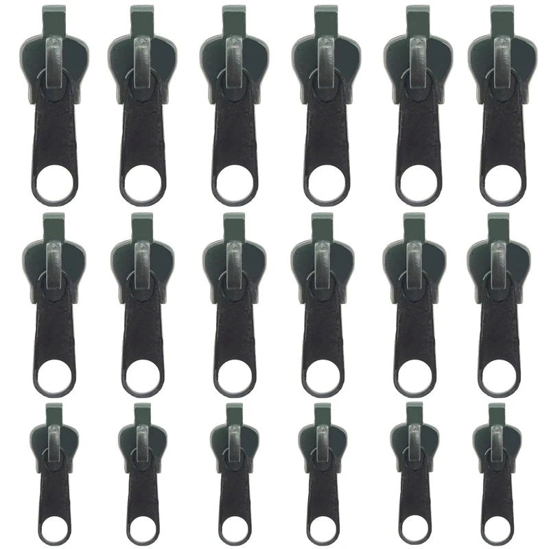 6-60pcs Instant Zipper Universal Instant Fix Repair Kit Replacement Zip Slider Teeth Multifunctional Clothing Replacement Zipper