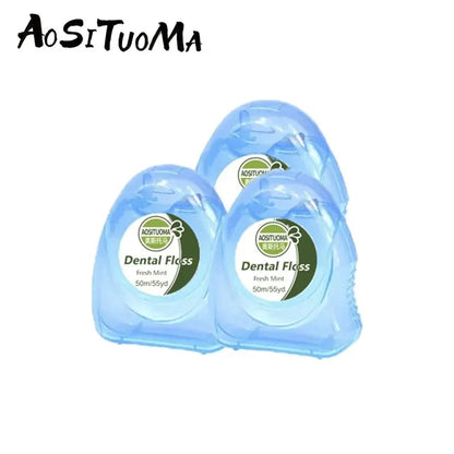 3pcs Ultraclean Mint Dental Floss Effective Plaque Removal,Teeth&amp;Gum Protection Shred Resistant ForThoroughly Clean InTight Area