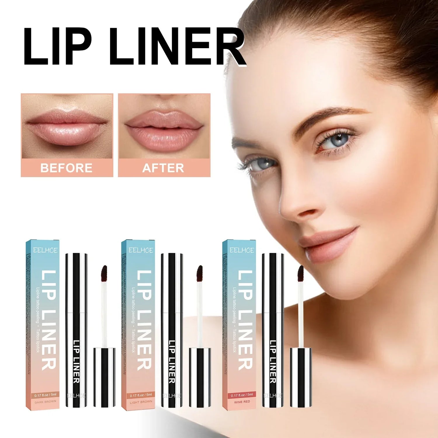 Waterproof Lip Liner Peel Off Tattoo Lipgloss Waterproof