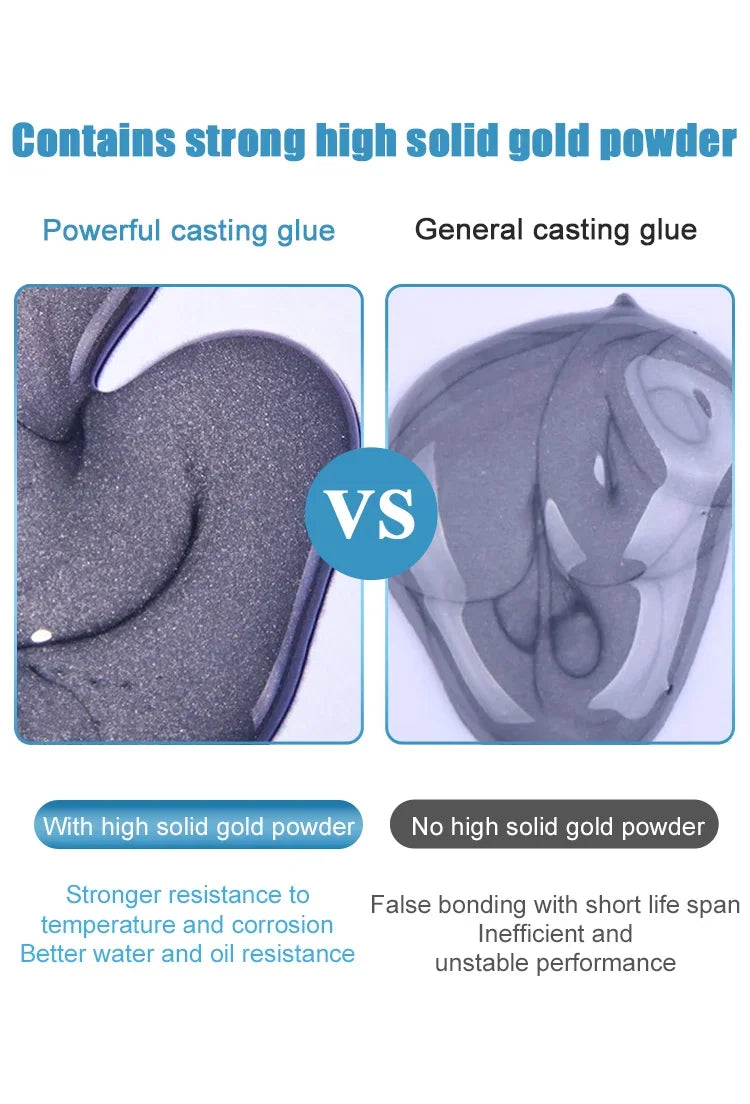 AB Type Casting Repair Glue High Temperature Resistant Liquid Metal Welding Filler Metal Repair Glue Tools Caulking Agent Super