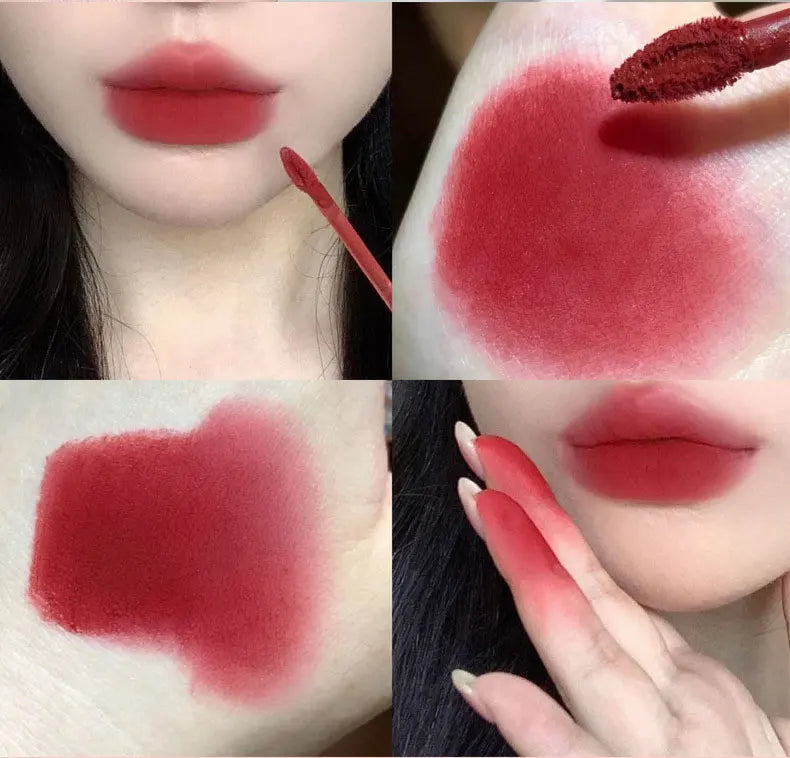 Gege Bear Adorable Rabbit Velvet Lip Mud — Matte Finish, Long-Lasting, Non-Transfer Lip Lacquer for a Whiter Appearance