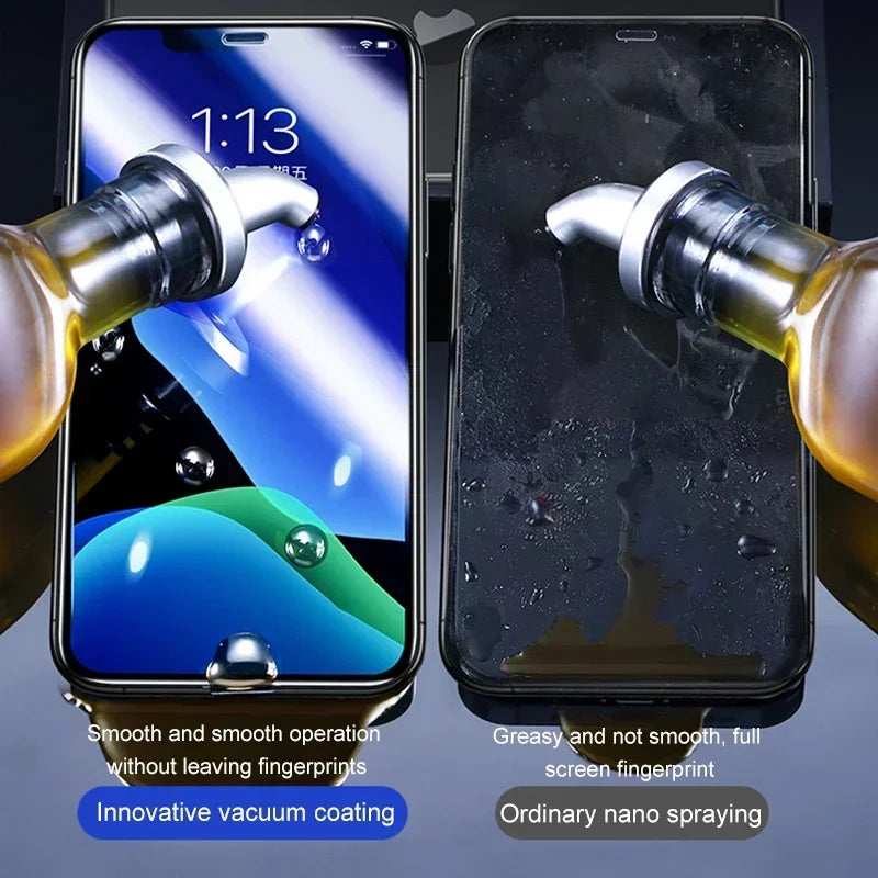 3PCS 30D Tempered Glass Screen Protector for IPhone 13 14 11 15 16 Pro Max Plus 12 Mini XS XR X Film 16Pro ScreenProtector Film