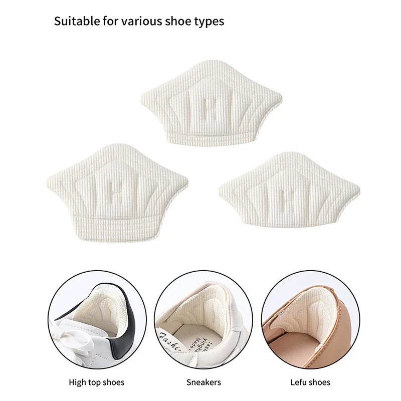 3pair/6pcs Insoles Patch Heel Pads for Sport Shoes Back Sticker Adjustable Size Antiwear Feet Pad Cushion Insert Insole Inserts