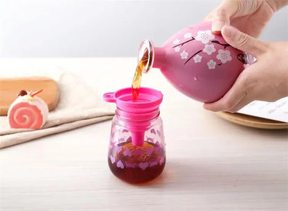 1pc Red Silicone Funnel Mini Multifunctional Convenient Kitchen Folding And Sub Packaging Tools Kitchen Supplies