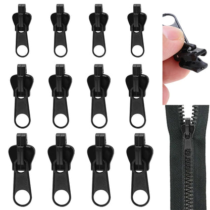 6-60pcs Instant Zipper Universal Instant Fix Repair Kit Replacement Zip Slider Teeth Multifunctional Clothing Replacement Zipper