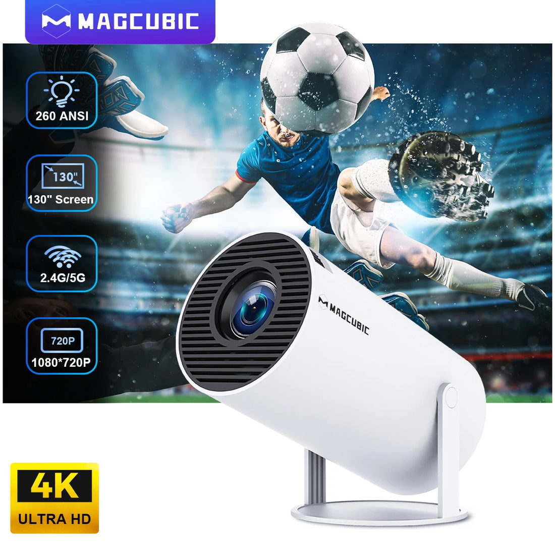 Magcubic Projector HY300 PRO 4K Android 11 Dual Wifi6