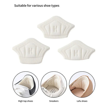 3pair/6pcs Insoles Patch Heel Pads for Sport Shoes Back Sticker Adjustable Size Antiwear Feet Pad Cushion Insert Insole Inserts