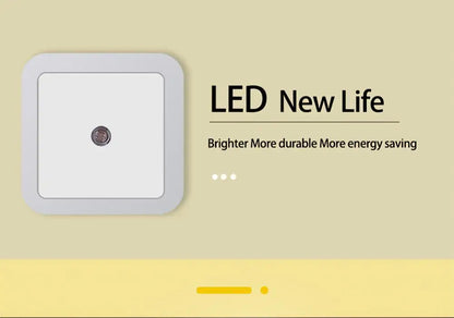Wireless LED Night Light Sensor Lighting Mini EU US UK Plug Night light Lamp for Home Room Bedroom Stairway Decoration Lights