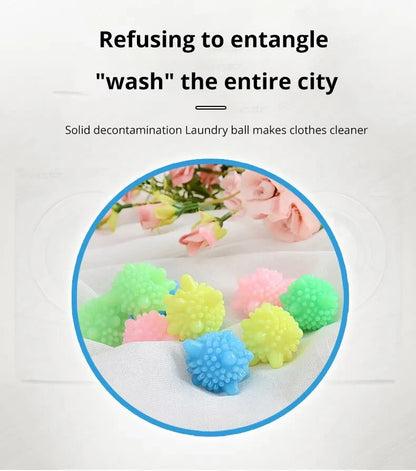 10Pcs/Set Laundry Ball Reusable Household Washing Clothes Softener Remove Dirt Clean Shape PVC Solid 2022