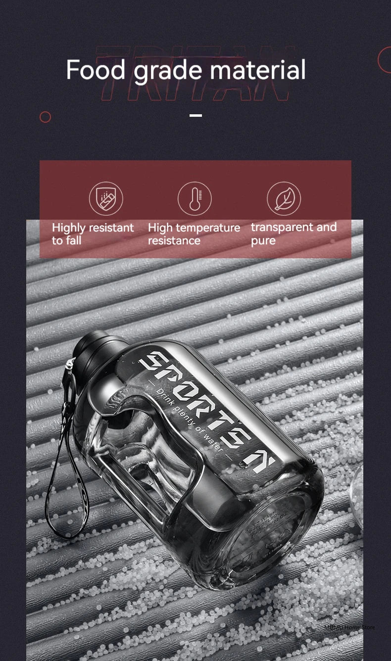 1.7L/2.7L/4L/5L Large Capacity Water Bottle Gym Cycling Cup Sports Water Bottle Portable For Fitness Camping Men Water Kellte