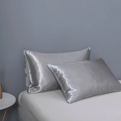 JuwenSilk silky stain pillowcase silky pillowcase natural silk pillowcase mulberry silk pillow case standard queen k
