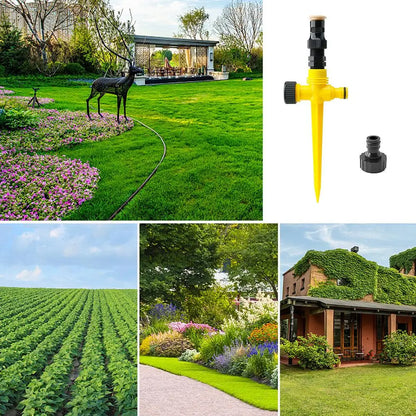 360° Garden Sprinkler Rotation Irrigation Watering System Automatic Agriculture Lawn Farm Greenhouse Spray Nozzle Tool