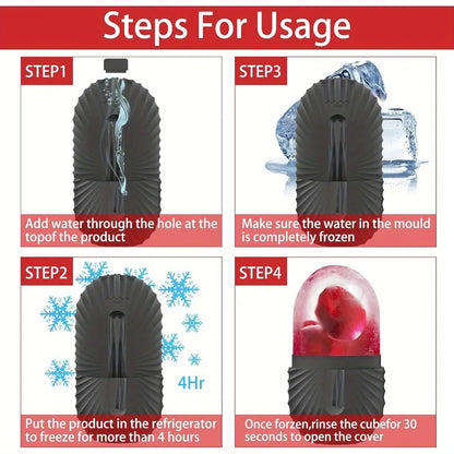 Ice Face Roller, Reusable Silicone Mold Face Massage