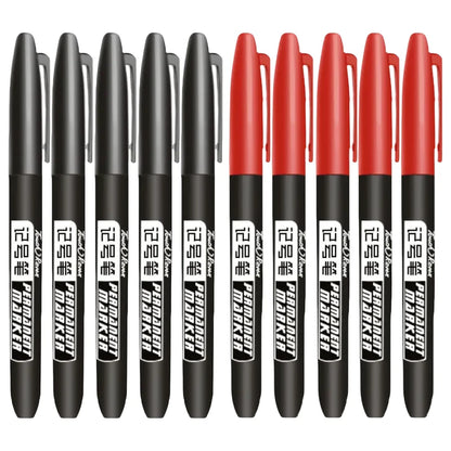 1-20Pcs Permanent Marker Pen Drawing Markers Oil-Based Waterproof Black Blue Red Ink Sketch Pens Stationery Art School Supplies